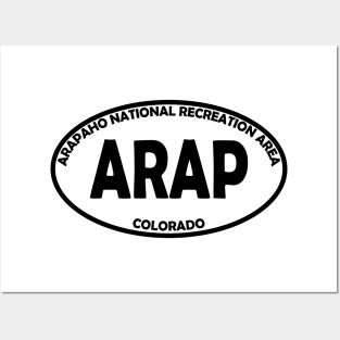 Arapaho National Recreation Area oval Posters and Art